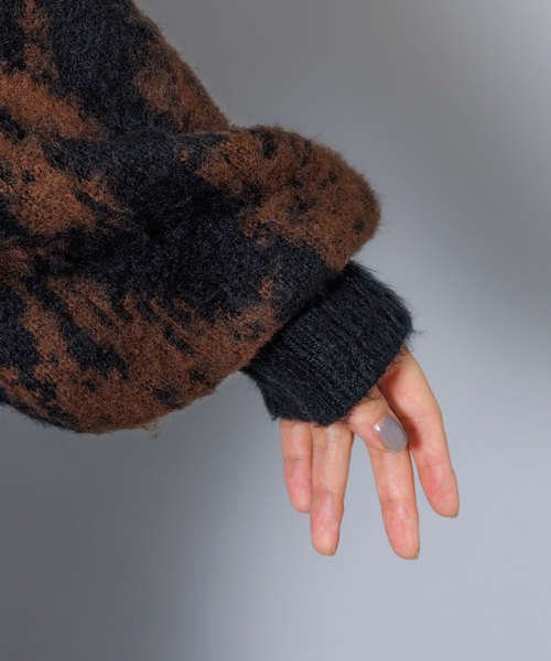 「NOMINE」 ニットカーディガン フリー パープル レディース_画像8