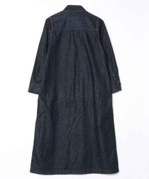 「Sunny clouds」 シャツワンピース M ネイビー レディース_画像2