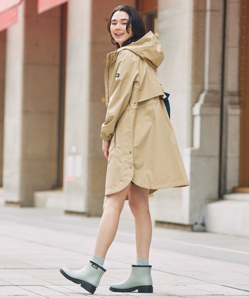 AIGLE ベージュ ダブルブレスト トレンチコート 36 AIGLE（エーグル） トレンチコート コート GORE-TEX 防水 透湿 防風