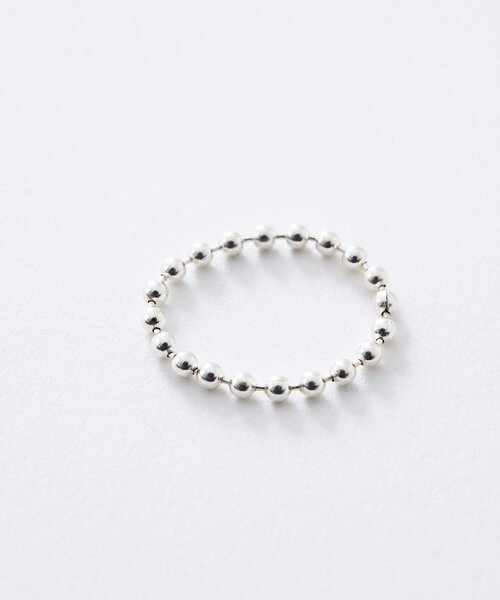 指輪 リング 「A・MONN」「シルバー925/箱付き」ボールチェーンリング レディースの画像