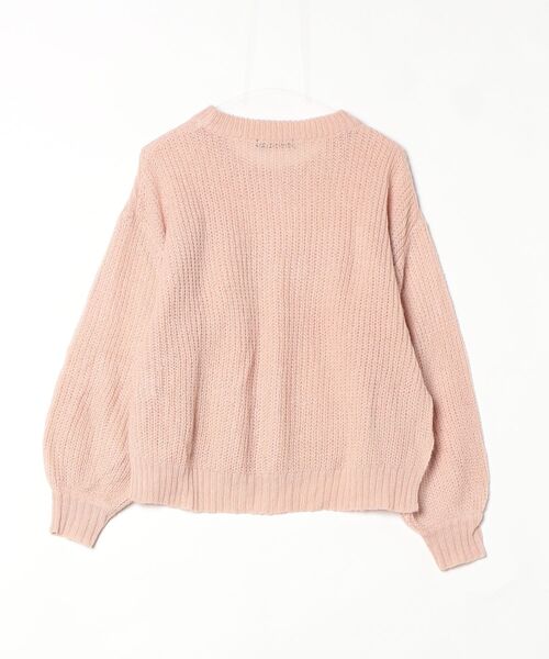 「w closet」 長袖ニット FREE ピンク レディース_画像2