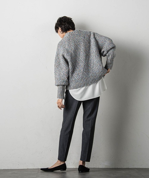 「MAYSON GREY」 長袖ニット M ブルー系その他 レディース_画像3