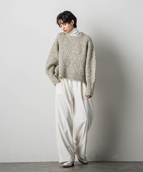「MAYSON GREY」 長袖ニット M ブルー系その他 レディース_画像9