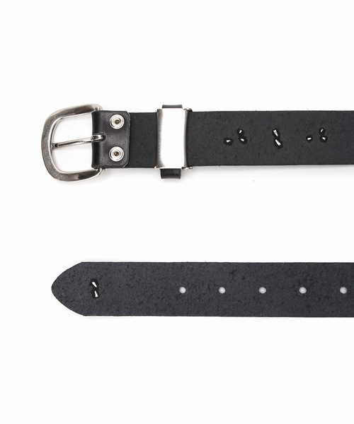 【Little Willow】別注 RANDOM STUDS BELT 牛革 Little Willow（リトルウィロー） ベルト 別注 RANDOM STUDS BELT