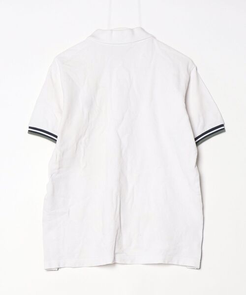 「FRED PERRY」 半袖ポロシャツ L ホワイト メンズ_画像2