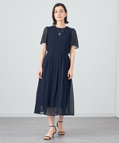 ANAYI（アナイ） 半袖ワンピース 36 ターコイズブルー レディース