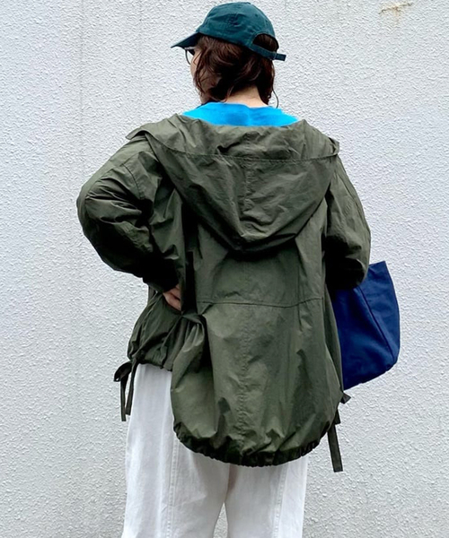 「JOURNAL STANDARD LUXE」 ナイロンブルゾン MEDIUM グリーン レディース_画像3