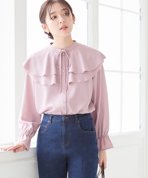 「alotta」 長袖ブラウス L ライラック レディース_画像6