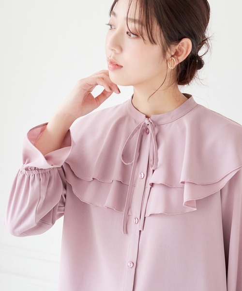 「alotta」 長袖ブラウス L ライラック レディース_画像7