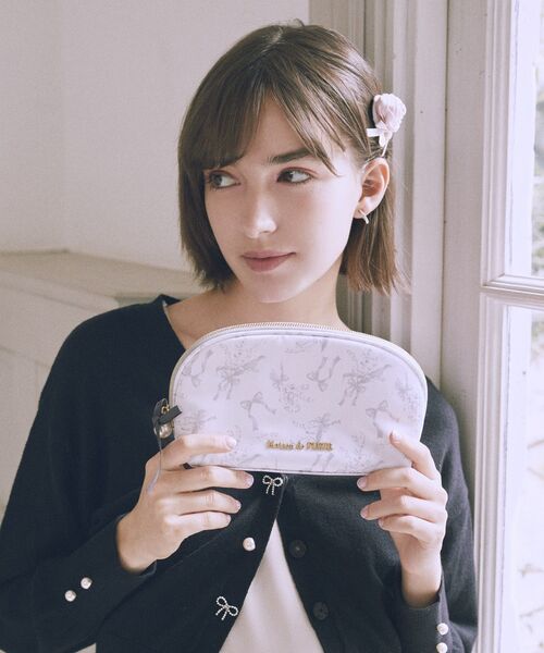Maison de FLEUR（メゾンドフルール） ポーチ すずらんプリントロング