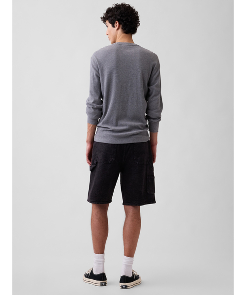 【4/22までTIME SALE】 ブラック デニム　ハーフパンツ GAP（ギャップ） ハーフパンツ ジーンズ 9インチ デニム カーペンター