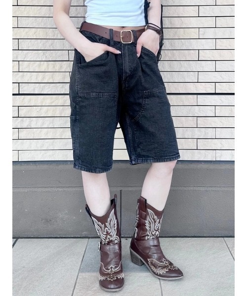 GAP（ギャップ） ハーフパンツ ジーンズ 9インチ デニム カーペンター