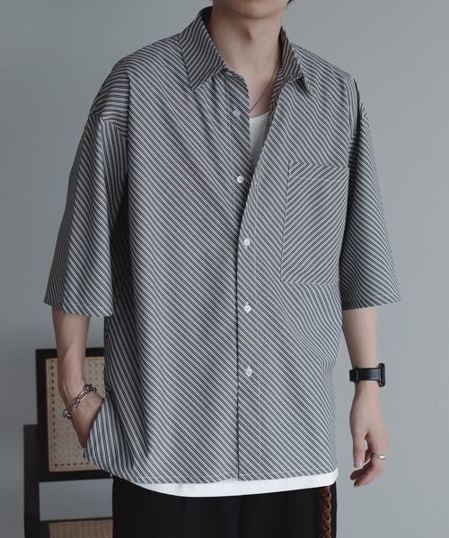 「epnok」 半袖シャツ LARGE ブルー メンズ_画像2