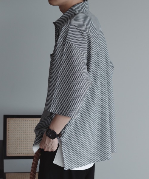 「epnok」 半袖シャツ LARGE ブルー メンズ_画像4