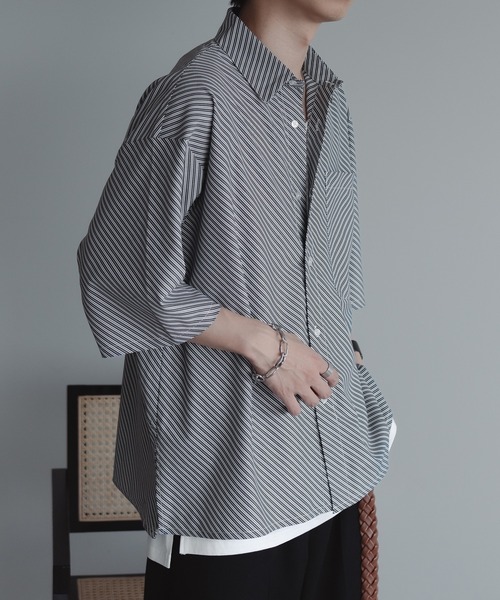 「epnok」 半袖シャツ LARGE ブルー メンズ_画像6
