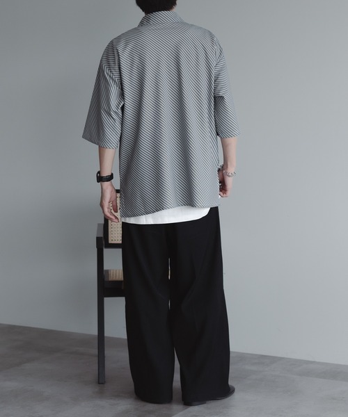 「epnok」 半袖シャツ LARGE ブルー メンズ_画像9