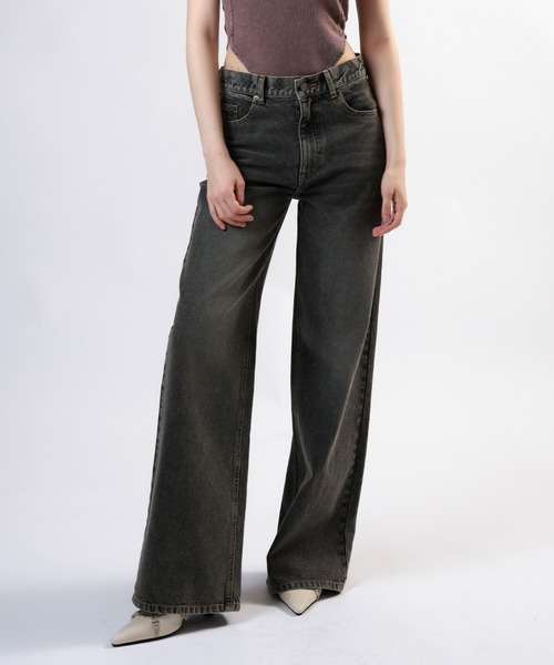 ACLENT（アクレント） デニムパンツ SMALL ブラック レディース