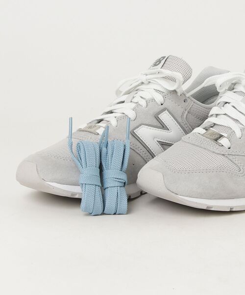 「New Balance」 ローカットスニーカー 23.5cm グレー レディース