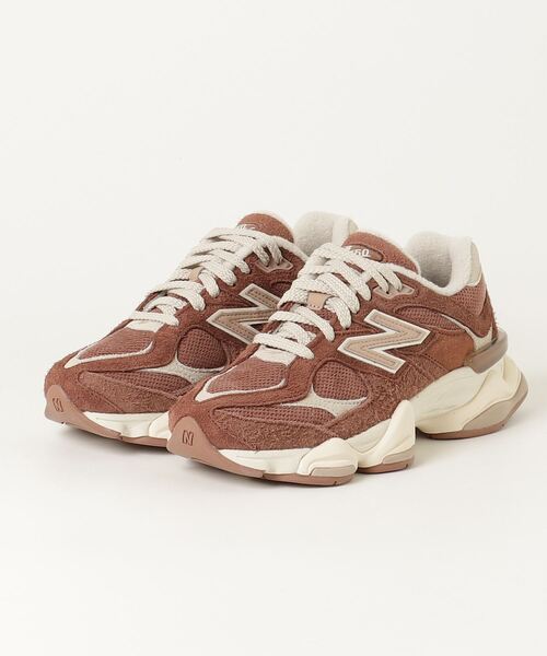 「New Balance」 ローカットスニーカー 25.0cm ブラウン レディースの画像