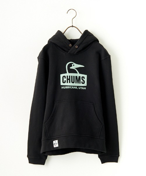 「CHUMS」 プルオーバーパーカー L ブラック レディース_画像8