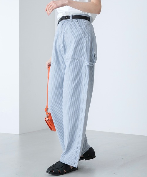 「BONLECILL」 チノパンツ L ベージュ レディース_画像8