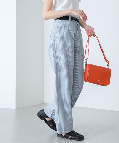 「BONLECILL」 チノパンツ L ベージュ レディース_画像9
