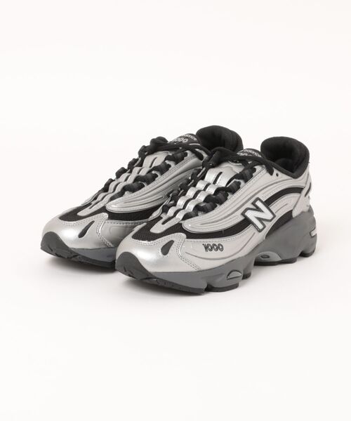 「New Balance」 ローカットスニーカー 23.5cm シルバー レディース