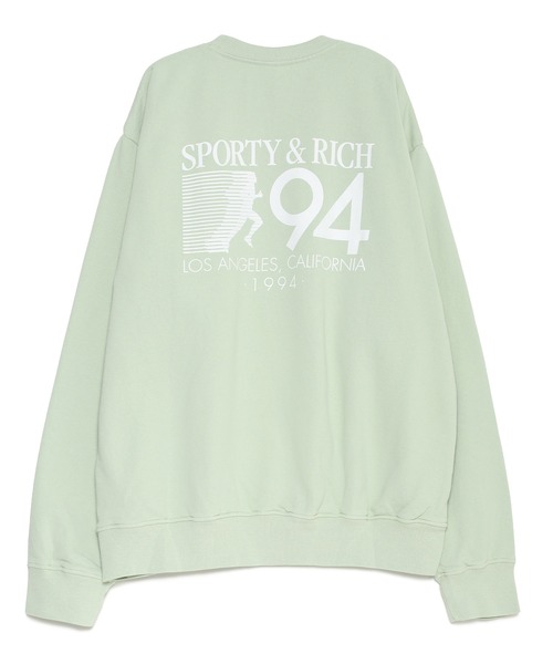 「SPORTY&RICH」 スウェットカットソー L オリーブ レディース_画像2