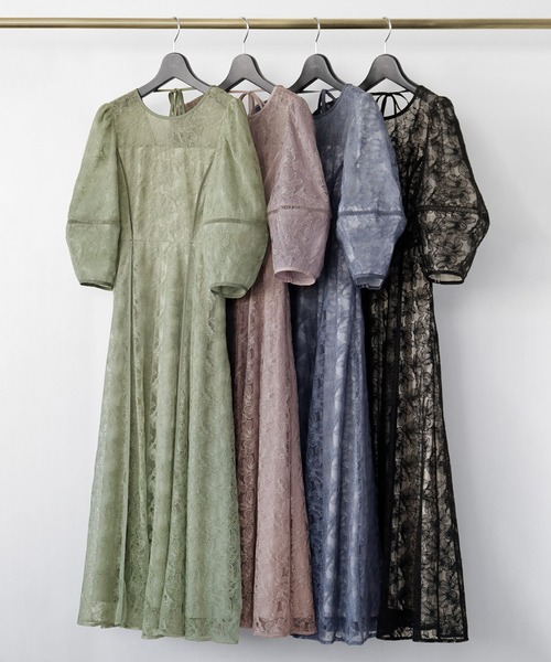 「GIRL」 半袖ワンピース M ネイビー レディース_画像2