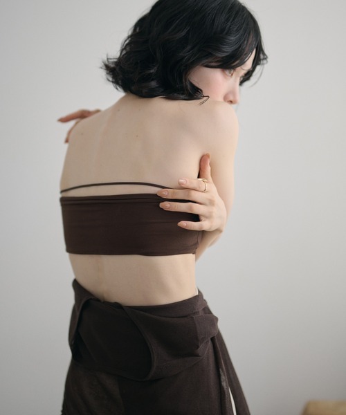 チューブトップ ベアトップ cup in flat bandeau /カップインフラット