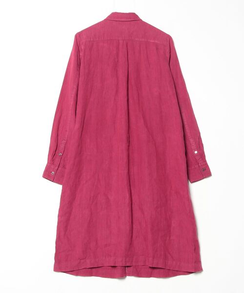 「pas de calais」 シャツワンピース 38 レッド レディース_画像2