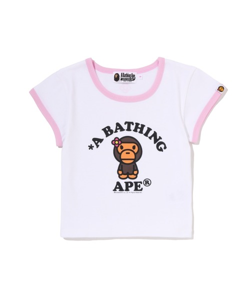 A BATHING APE（アベイシングエイプ） tシャツ 半袖 BABY LISA COLLEGE