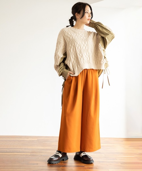 「OSMOSIS」 イージーパンツ ONE SIZE ブルー レディース_画像8