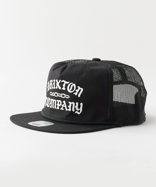 ブリクストン メッシュキャップ トラッカー 刺繍ワッペン 黒 BRIXTON（ブリクストン） メッシュキャップ キャップ 帽子 CHAINS NP