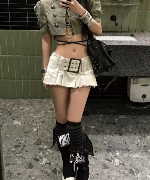 Lampoon コート アウター ナポレオンショートジャケット レディース