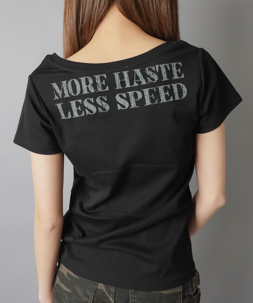 「SPINNS」 半袖Tシャツ ONESIZE ブラック レディース_画像6