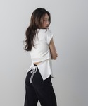 tシャツ 半袖 フリルスリーブデザインTシャツ...の詳細画像2
