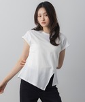 tシャツ 半袖 フリルスリーブデザインTシャツ...の詳細画像1