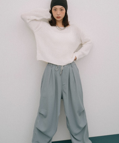 「HANNE」 パンツ FREE ブラック レディース_画像7