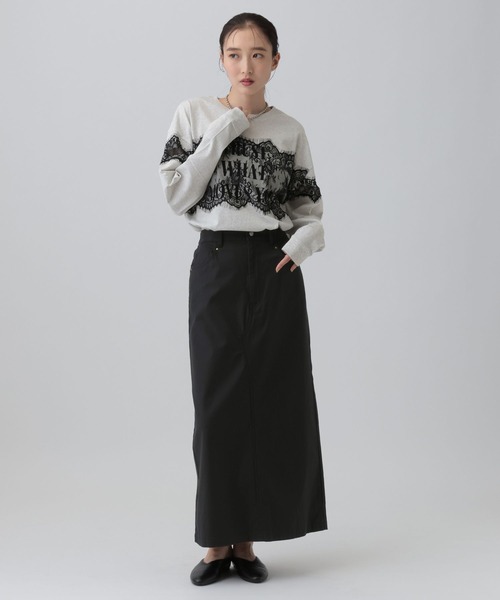 LEPSIM（レプシィム） tシャツ ロゴレースデザインLS 1064802