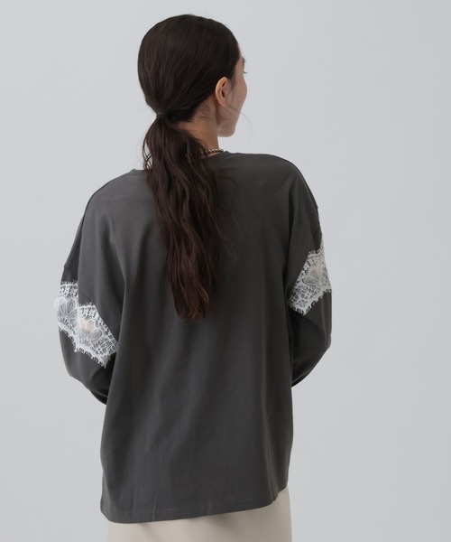 LEPSIM（レプシィム） tシャツ ロゴレースデザインLS 1064802