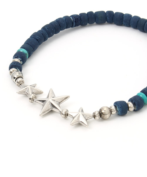 スターデザインブレスレット SunKu（サンク） ブレスレット STAR BEADS BRACELET-IDG メンズ