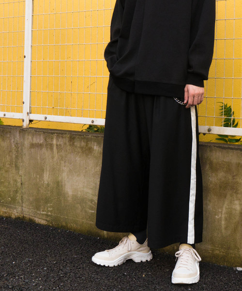 DETAILS（ディテールズ） パンツ DETAILS/TRサイドラインワイドパンツ 