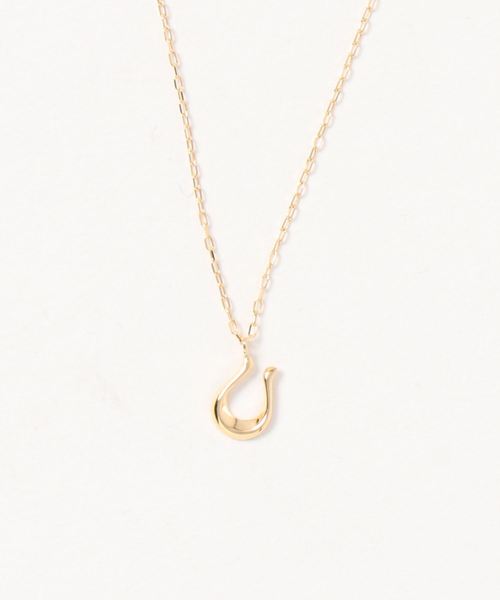 con affetto ネックレス K18ホースシューネックレス レディース