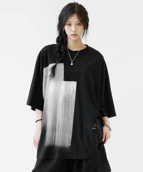 minsobi tシャツ ハンドペインティングTシャツ メンズ