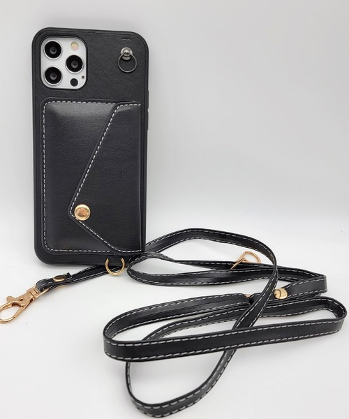 新品スマホケースAOYAMA LACE ブラック レース リバーレースのスマフォケース（黒） | AOYAMA LACE-青山レース-