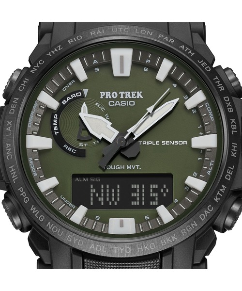 PRO TREK グリーン腕時計 デジタル PRW-6800Y-3JF PRW-6800Y-3JF | CASIO
