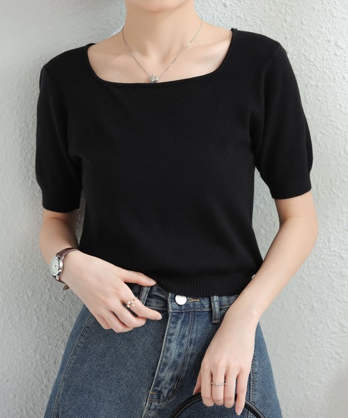 MAISON DE THERESE（メゾン ド テレーズ） tシャツ スクエアネック