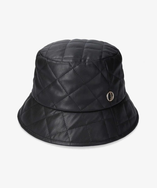 【未使用・秋物】Chapeau d’ O ロゴバケットハット Chapeau d' O（シャポードオー） 帽子 ハット Fake Leather Quilt