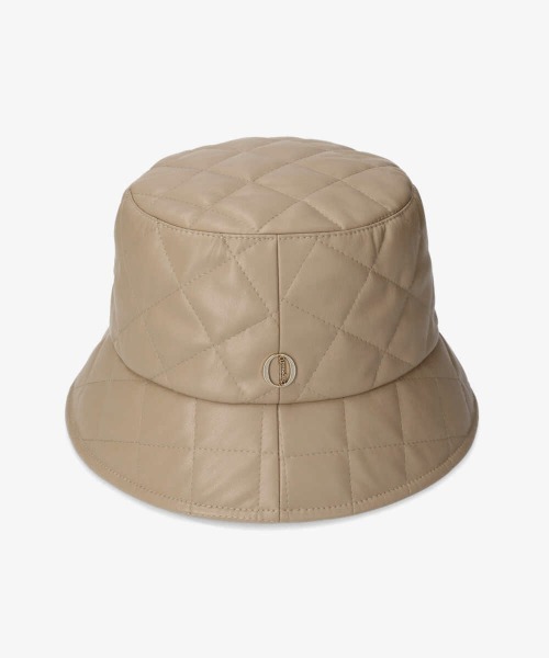 【新品】Chapeau d’ O つば広ハット　シャポードオー Chapeau d' O（シャポードオー） 帽子 ハット Fake Leather Quilt